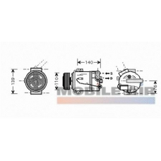 6037K410 SCHLIECKMANN Компрессор, кондиционер