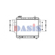 520110N AKS DASIS Радиатор, охлаждение двигателя