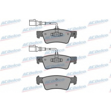 AC871681D AC Delco Комплект тормозных колодок, дисковый тормоз