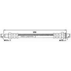 FBH6227 FIRST LINE Тормозной шланг