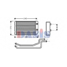 159005N AKS DASIS Теплообменник, отопление салона