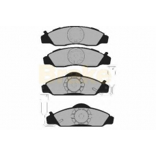 PA1158 BRAKE ENGINEERING Комплект тормозных колодок, дисковый тормоз