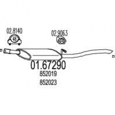 01.67290 MTS Глушитель выхлопных газов конечный