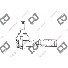 DE1282 DJ PARTS Наконечник поперечной рулевой тяги