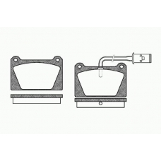 0122 02 KAWE Комплект тормозных колодок, дисковый тормоз