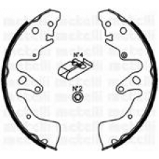 53-0407 METELLI Комплект тормозных колодок