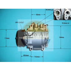 14-9747P AUTO AIR GLOUCESTER Компрессор, кондиционер