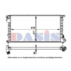 160037N AKS DASIS Радиатор, охлаждение двигателя