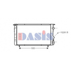 180850N AKS DASIS Радиатор, охлаждение двигателя