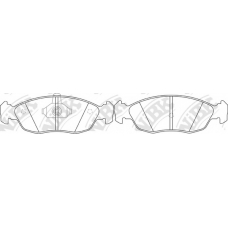 PN0170 NiBK Комплект тормозных колодок, дисковый тормоз