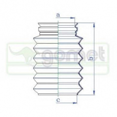 1113302 GOMET Защитный колпак / пыльник, амортизатор