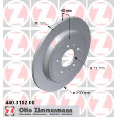 440.3102.00 ZIMMERMANN Тормозной диск