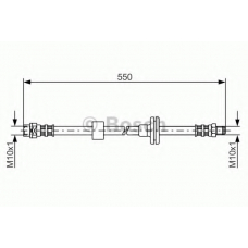 1 987 481 056 BOSCH Тормозной шланг