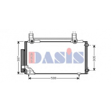 112025N AKS DASIS Конденсатор, кондиционер