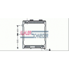 3701401 KUHLER SCHNEIDER Радиатор, охлаждение двигател