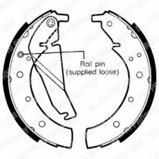 LS1318 DELPHI Комплект тормозных колодок