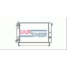 1700701 KUHLER SCHNEIDER Радиатор, охлаждение двигател