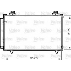 814212 VALEO Конденсатор, кондиционер