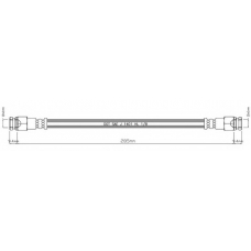 VBH1184 MOTAQUIP Тормозной шланг