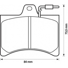 571263X BENDIX Комплект тормозных колодок, дисковый тормоз