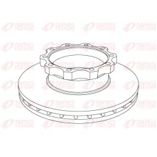 NCA1044.20 REMSA Тормозной диск