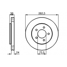 0 986 478 983 BOSCH Тормозной диск