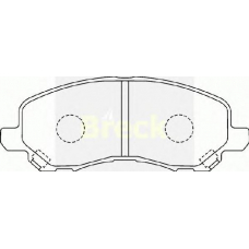 20788 00 C BRECK Комплект тормозных колодок, дисковый тормоз