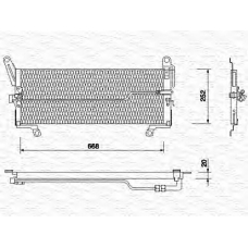 350203113000 MAGNETI MARELLI Конденсатор, кондиционер