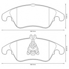 573291B BENDIX Комплект тормозных колодок, дисковый тормоз