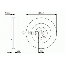 0 986 479 R30 BOSCH Тормозной диск