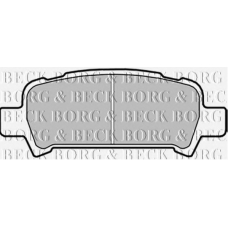 BBP1705 BORG & BECK Комплект тормозных колодок, дисковый тормоз