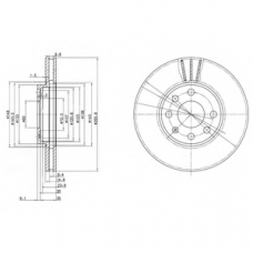 BG3404C DELPHI Тормозной диск