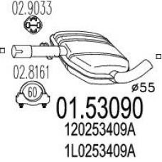 01.53090 MTS Средний глушитель выхлопных газов
