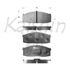 D1013 KAISHIN Комплект тормозных колодок, дисковый тормоз