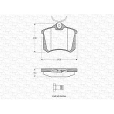 363702160201 MAGNETI MARELLI Комплект тормозных колодок, дисковый тормоз