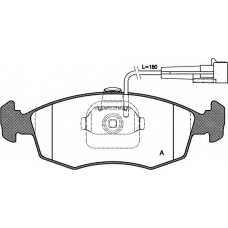 BPA0172.12 OPEN PARTS Комплект тормозных колодок, дисковый тормоз