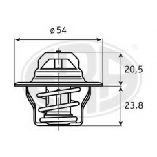 350054 ERA Термостат, охлаждающая жидкость