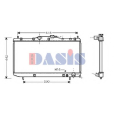 210027N AKS DASIS Радиатор, охлаждение двигателя