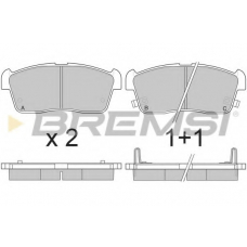 BP2902 BREMSI Комплект тормозных колодок, дисковый тормоз