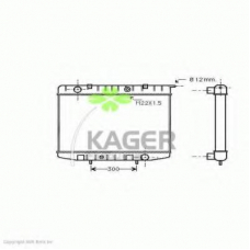 31-0817 KAGER Радиатор, охлаждение двигателя