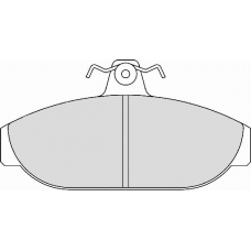 FD6135N NECTO Комплект тормозных колодок, дисковый тормоз