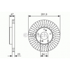 0 986 479 A99 BOSCH Тормозной диск