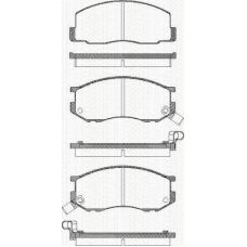 8110 13833 TRISCAN Комплект тормозных колодок, дисковый тормоз