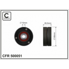 500051 CAFFARO Паразитный / ведущий ролик, поликлиновой ремень