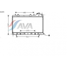 SU2049 AVA Радиатор, охлаждение двигателя