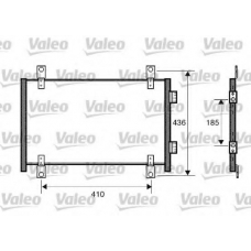 818018 VALEO Конденсатор, кондиционер