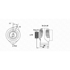 063341238010 MAGNETI MARELLI Генератор