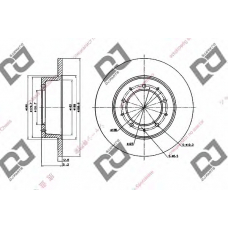 BD1710 DJ PARTS Тормозной диск