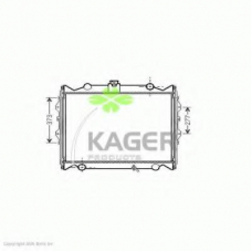 31-2533 KAGER Радиатор, охлаждение двигателя