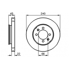 0 986 478 813 BOSCH Тормозной диск